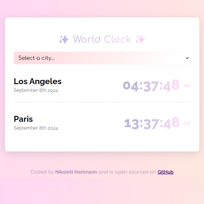 world-clock project